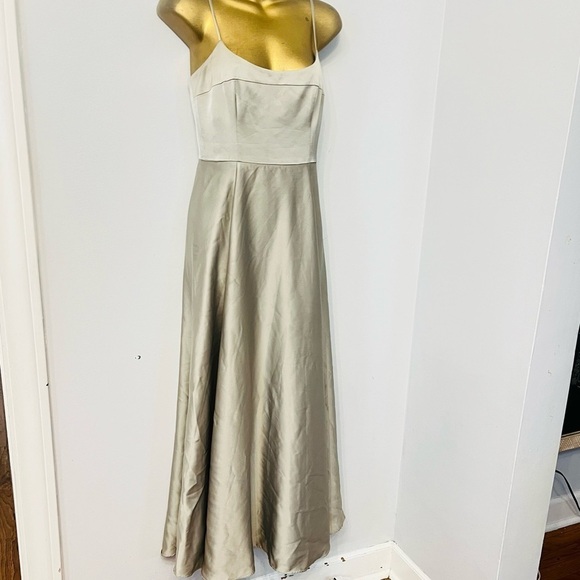 ASOS Gray Spaghetti Strap Maxi Dress for Weddings - Picture 7 of 8